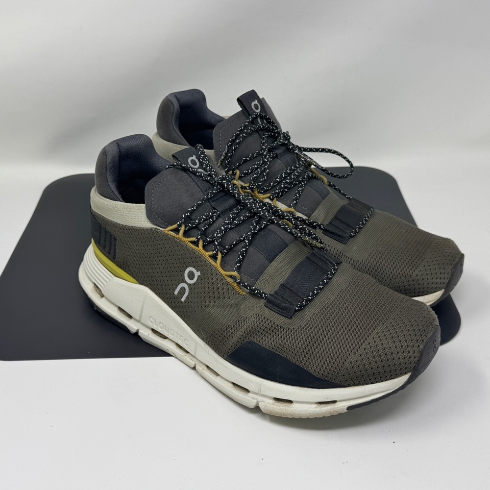 On Cloudnova Men's Ivy Eclipse Green Athletic Running Shoes cloudtec Size 10